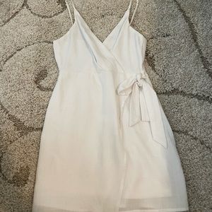 White linen dress